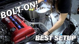 EASY DIY Power Steering Cooler & Reservoir Relocation KIT (S13)