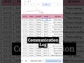 Communication Log Template, Phone Log, Email, Parent Call Log, Phone Call Tracker Google Sheet