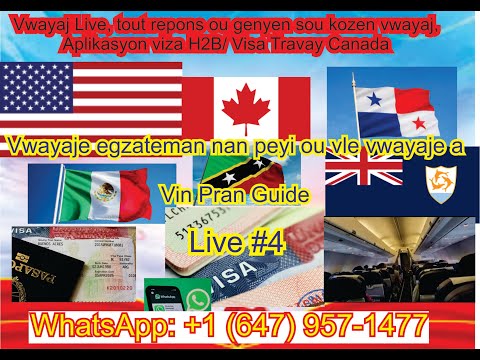 Nan live sa wap jwenn tout repons ak kesyon ou genyen sou vwayaj, application visa H2B, Visa work