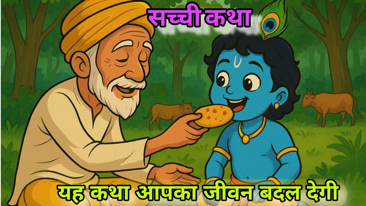 गोपाल चरवाहा - एक गरीब भक्त से मिलने आए श्री कृष्ण || Krishna Leela || moral stories  