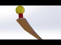 Cad Design of Human Hip implant Solidworks for total hip arthroplasty, prosthetic joint model