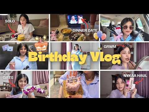 Realistic Birthday Vlog: A Solo Dinner Date! My Last Birthday at Home? 🎈🍕| R Vlog #birthday
