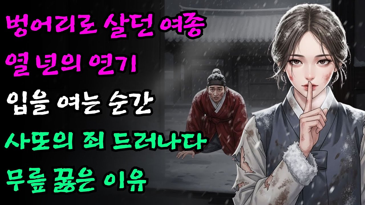 10년 동안 벙어리 행세를 하던 여종이 입을 열자, 고을 사또가 벌벌 떨며 무릎 꿇은 이유 | 야담 옛날이야기 민담 설화