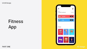 Design Fitness App  UI/UX using adobe xd | XD design