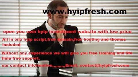 Professional Hyip Templates and very easy hyip script