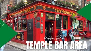 [4k] Walking in Temple bar area - Dublin/Ireland