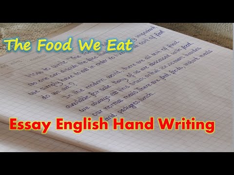 essay about what you eat