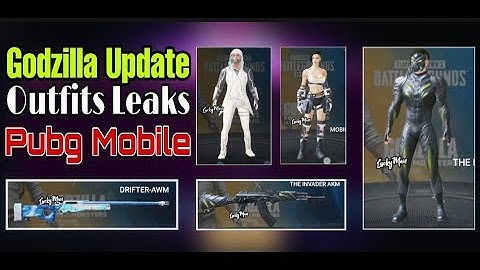 Pubg Mobile Godzilla Upcoming Outfits And gunskins Leaks || Godzilla Collaboration with Pubg