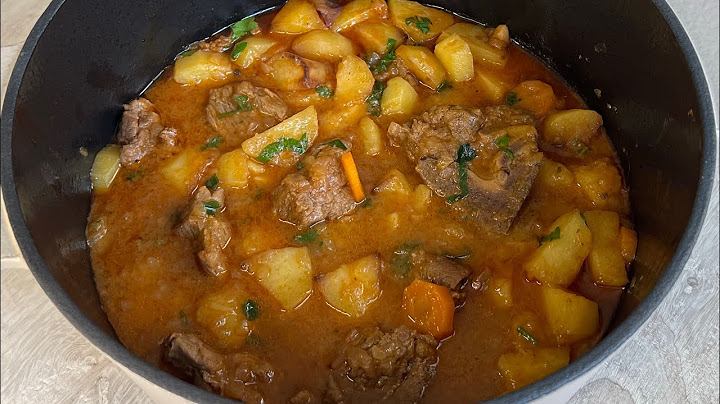 Gjellë e shijshme me patate dhe mish, nje recete e vjeter tradicionale qe shijon shume😋