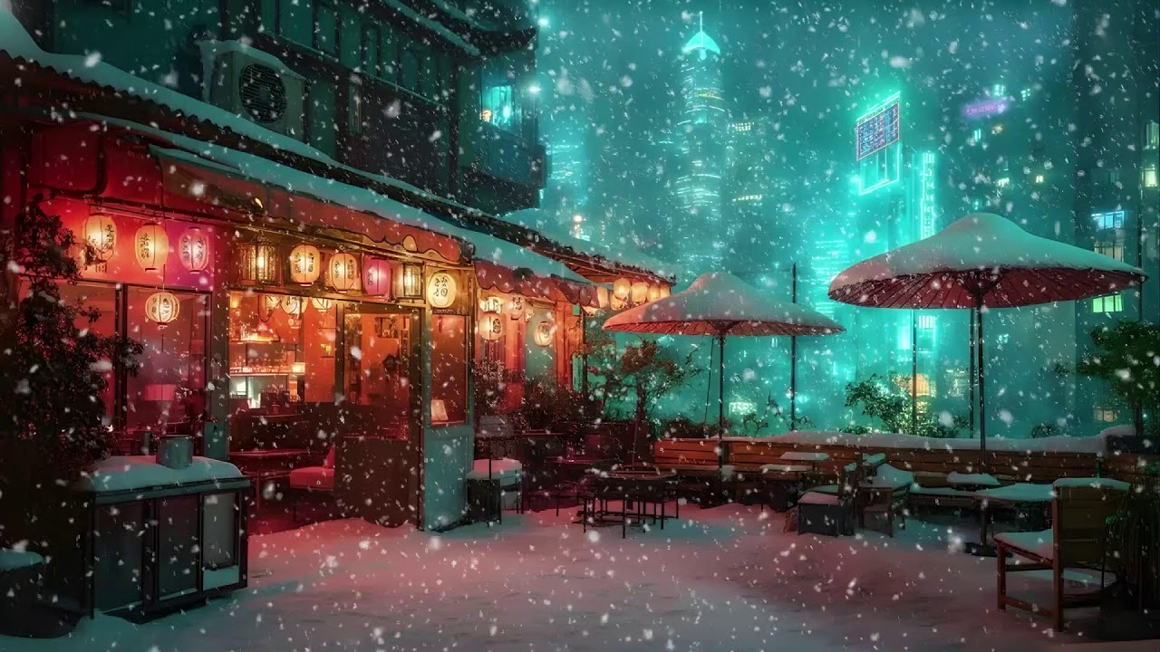 Cozy Ramen Glow 🌙🍜 | Snowy Tokyo Lofi LIVE (47 chars)