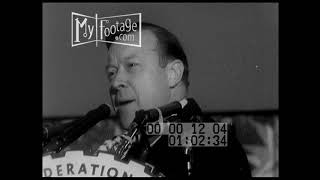 1956 Walter Reuther Makes Speech at AFl-CIO Meeting