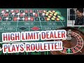 High Limit Dealer Plays Roulette!! - Live Roulette Session ...