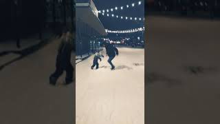 Nijen And Snow Game With His Dad