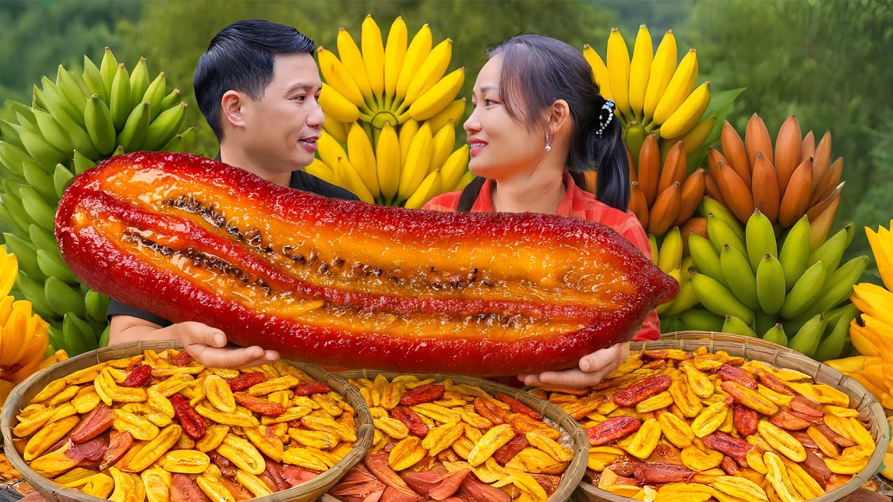 How To Make Crispy Banana Chips From Green Bananas to Sell at the Market with my Family