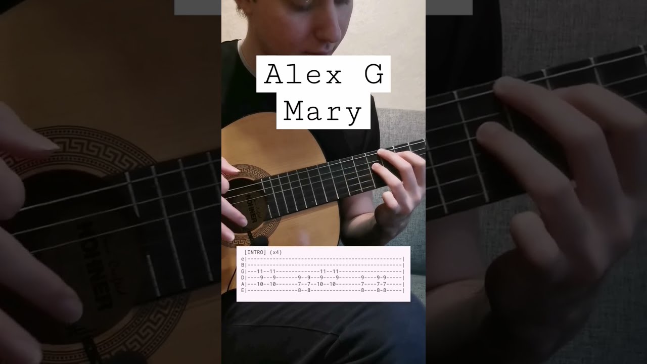 Alex G - Mary, tab on guitar ♥️