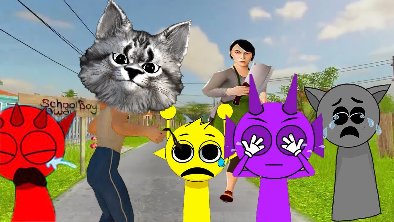 SPRUNKİ KARAKTERLERİNE KÖTÜ BAKICILIK YAPTIM | Schoolboy Runaway