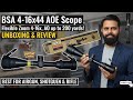 BSA 4-16x44AOE Scope with flexible zoom from 4x to 16x and Adjustable Objective upto 200 yards