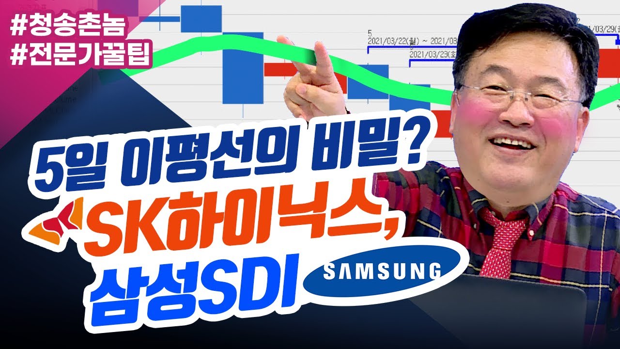⁣SK하이닉스, 삼성SDI 5일 이평선의 비밀?(종목상담소/21.04.01)