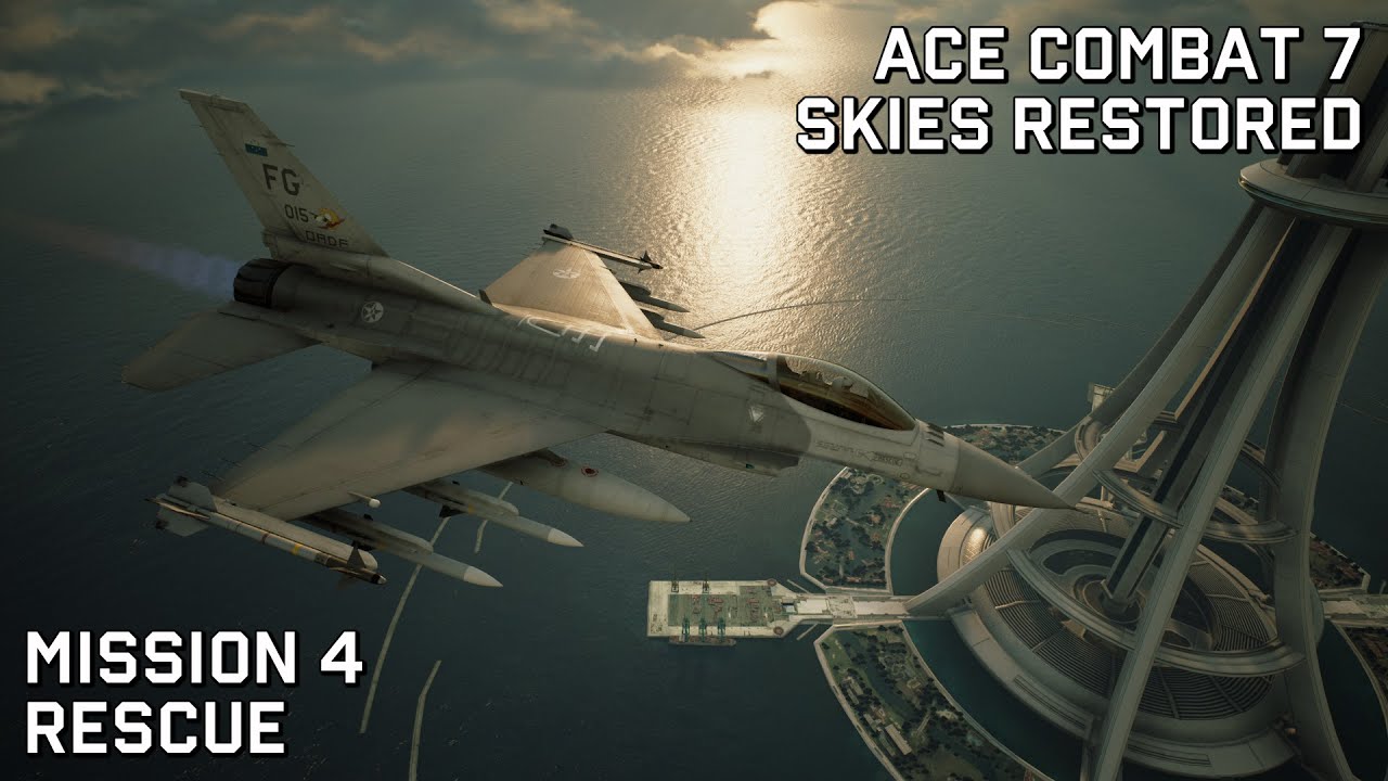 Ace Combat 7 Ace Difficulty Rewards Ace Combat 7 Skies Restored: Mission 4 - Rescue (Ace Difficulty) - YouTube