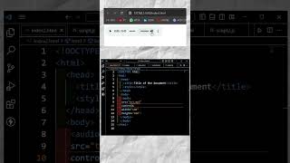 audio tag in html #coding #html #css #javascript