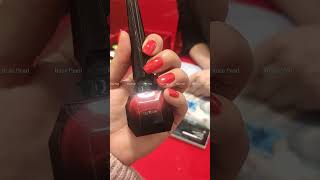 Getting my Nails Painted with  Christian Louboutin Classic Red Nail Polish in Beijing