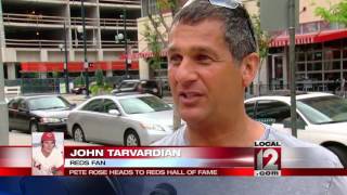 Pete Rose heads to Reds Hall of Fame