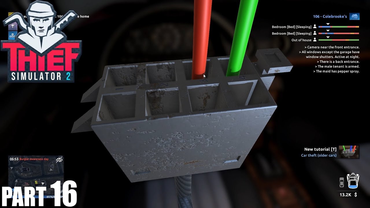 Thief Simulator 2 Walkthrough Gameplay Part 16 - Steal the red car from 106 / PC