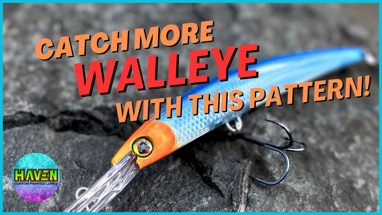 Painting a Deep Diving Walleye Lure! 