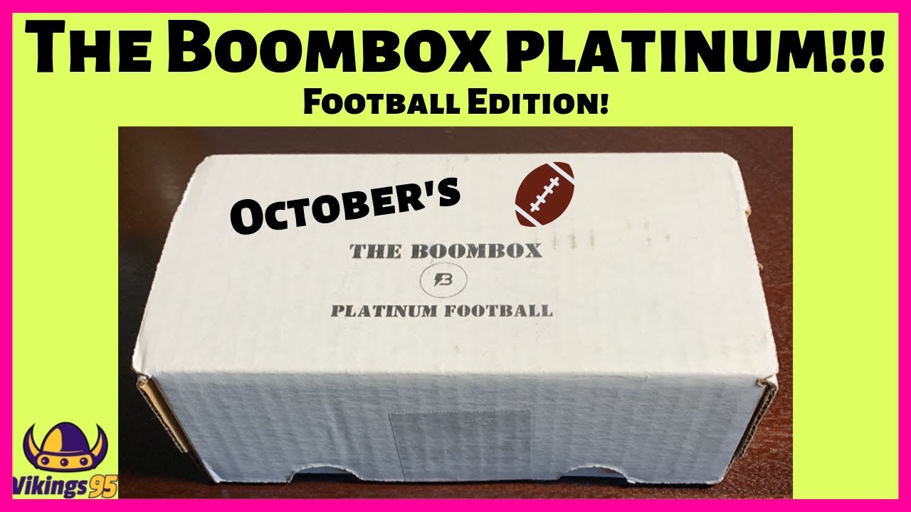 The Boombox Platinum Football October Subscription Box!! YouTube