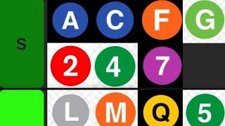 MTA Subway Trains Tier List