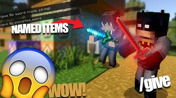 How to /Give "Named Items" In Minecraft Using Commands!! Xbox One, PS4, Windows 10, MCPE!