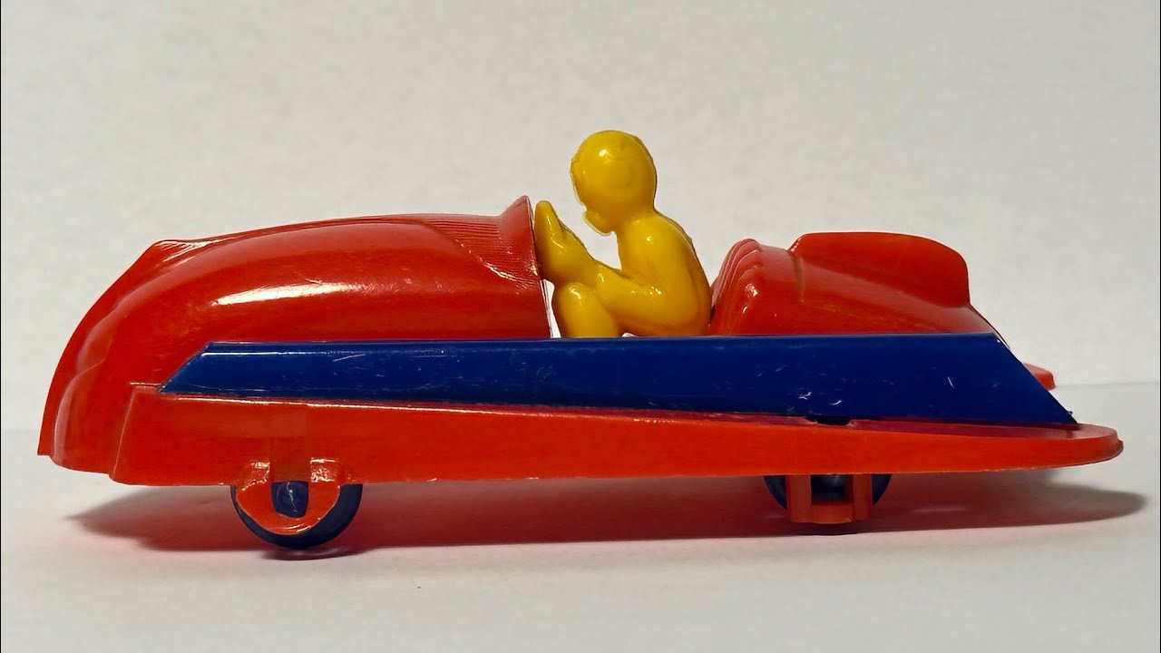 Barn Find Vintage Gilmark X-41 and X-42 A Hard Plastic 1950s Rocket Cars