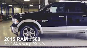 Set Memory Seat Settings | 2015 RAM 1500