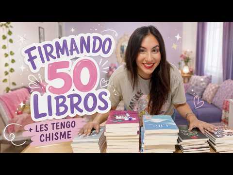 FIRMO 50 LIBROS Y LES CUENTO TODO ☕📚 | chismes de mis libros + ¿qué pasó con el Camp de Escritura?