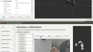 Handeye Calibration in MoveIt Setup Assistant 2018