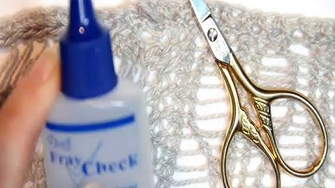 Using Fray Check to finish your ends!