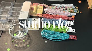 ⋆ ˚｡⋆୨୧˚ STUDIO VLOG 27: small tjmaxx and beads haul ୨୧