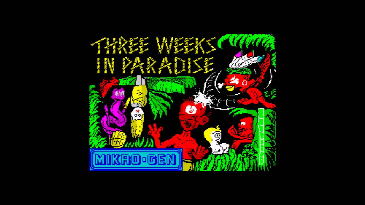 Three Weeks in Paradise Main Theme ZX Spectrum - YouTube