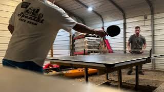 Friends playing table tennis 2024