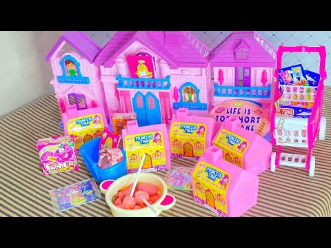 9 Minutes unboxing of mini princess Tina sweets House🍭🍬🍡🏠