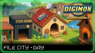 Digimon World OST: File City - Day ☀️ [1 hour Ambience version]
