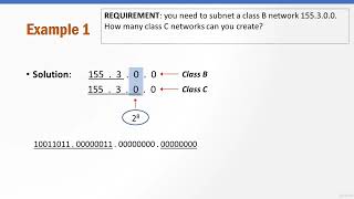 3.  Subnetting a Class B network   FLSM Example 1