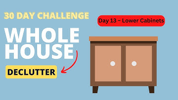 Kitchen Cabinet Declutter || 30 Day Declutter Challenge || Day 13