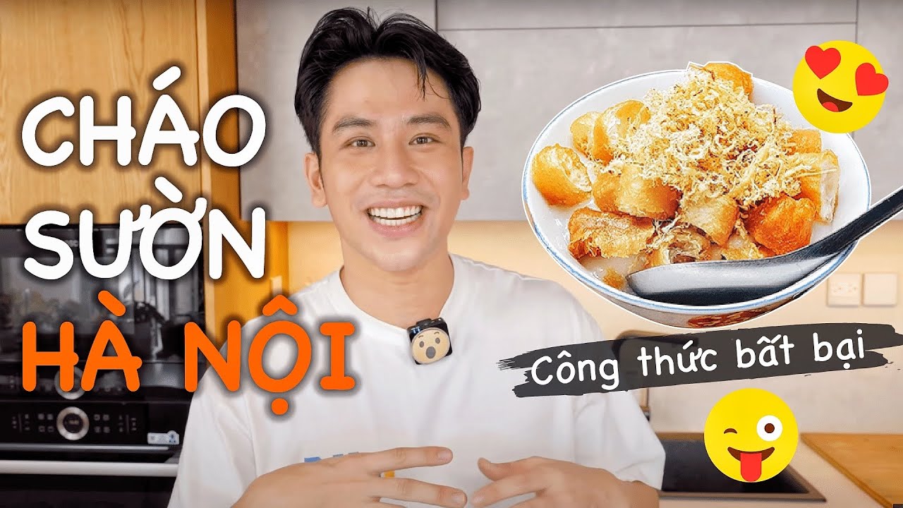 Công thức nấu CHÁO SƯỜN HÀ NỘI siêu ngon bất bại 😜 // Dinology
