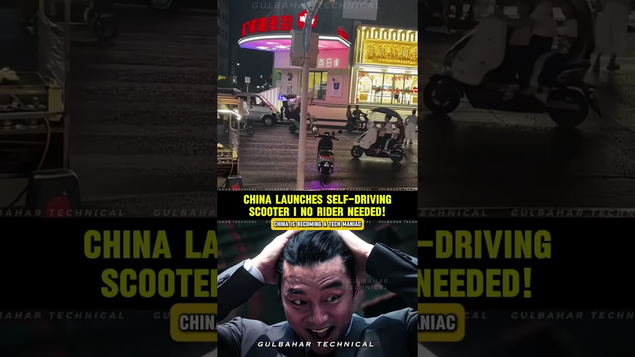 China’s Self-Driving Scooter Shocks the Internet | No Rider Needed & 100% Autonomous 😳⚡️