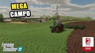 CONSTRUINDO A FAZENDA - EP.42 - Abrindo Mega Campo! - FARMING SIMULATOR 22