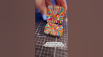 Kaleidoscope Rainbow Pattern.  #art #handmade #polymerclay