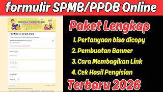 Cara Membuat formulir SPMB atau PPDB Online di Google Form