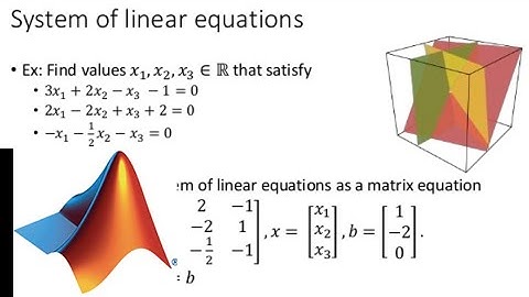 MATLAB 初學者教學 - 線性方程組 (Cantonese)