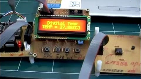 ATmega128 개발 시리즈,실험281 LM35DZ와 LM358 op amp를 이용한 디지털 온도 측정 실험
